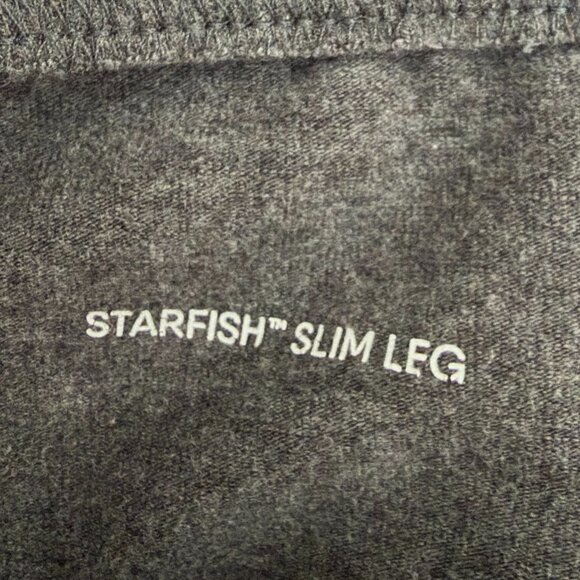 LANDS' END Women's Starfish Mid Rise Slim Leg Elastic Waist Pull On Pants - Picture 6 of 6